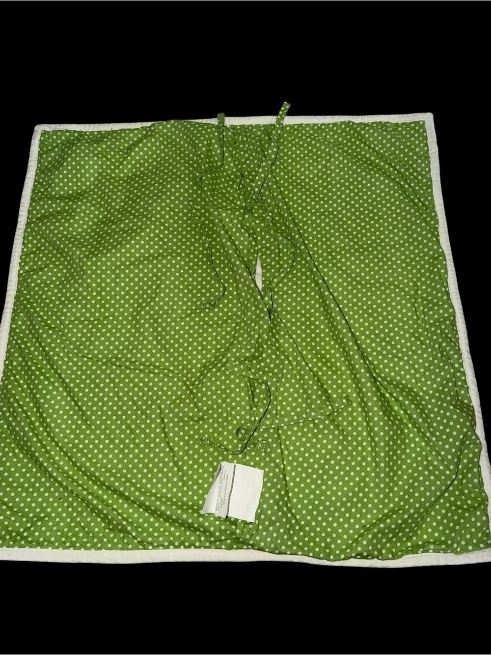 Pottery Barn Kids Red Quilted Holiday Throw with Appliqué Circles